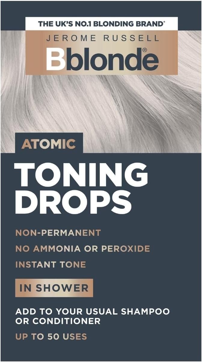 Jerome Russell Bblonde Atomic Toning Drops Non-Permanent Blonde Toner 50 Uses