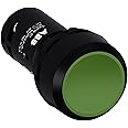 CP1-10G-10 | 1SFA619100R1012 | CP1-10G-10 | ABB Compact PUSHBUTTON, Green, 1NO, Flush, Plastic, MOMENTARY, Non-Illuminated, Black Plastic