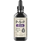 P5P Liquid Drops – Activated Vitamin B6 (Pyridoxal-5-Phosphate) – Fast Absorption Formula – Nervous System & Energy Support – 2 oz (60 mL) – Think Above
