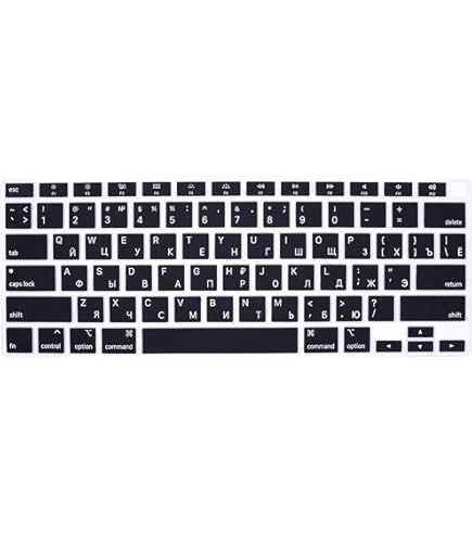 Amazon.com: XSKN Russian/English Bilingual Design Black Silicone