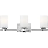 Hinkley Karlie Transitional Three Light Bathroom Vanity Fixture, Chrome
