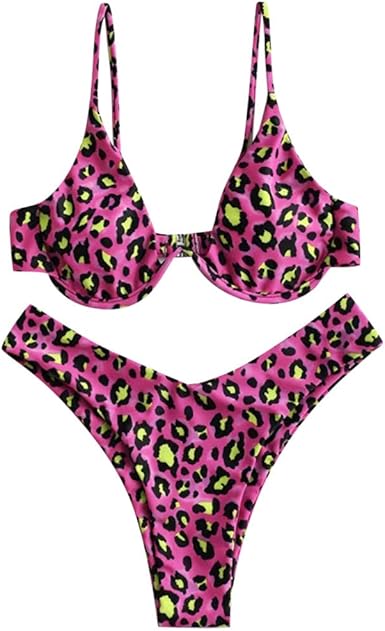 snakeskin underwire bikini