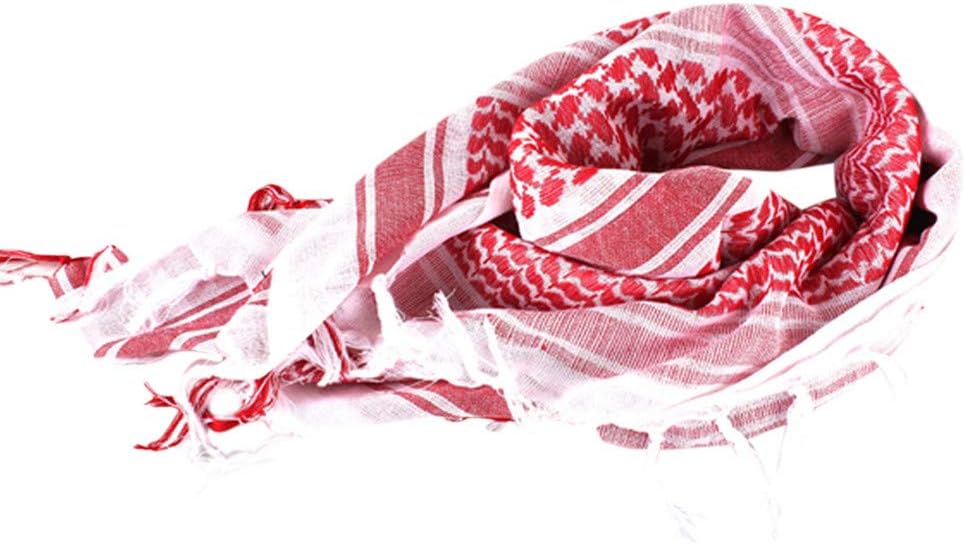 Oksale Military Men Scarves Arab Tactical Desert KeffIyeh Scarf Shawl (Pink)