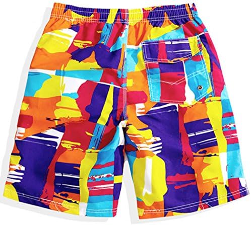 Swim Trunks Beach Short Quick Dry Eye-catching Vivid HD Pattern 3 Pockets and Drawstring