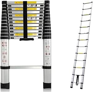 Escalera telescópica 12.5ft Suba Casas ático Loft Lugar de Trabajo