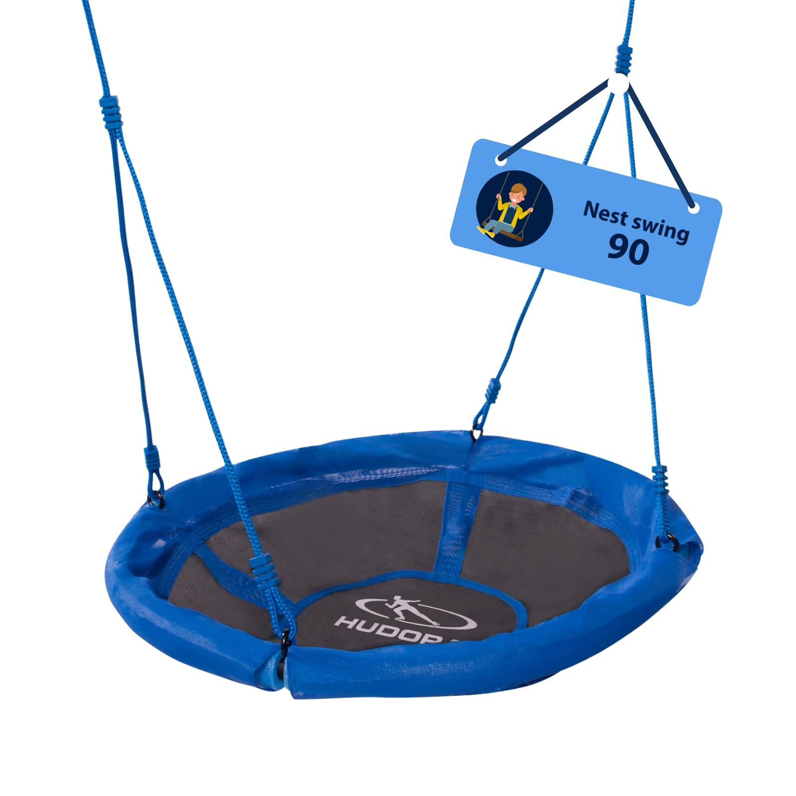 Hudora Swing, Steel, Azul/gris, 90cm