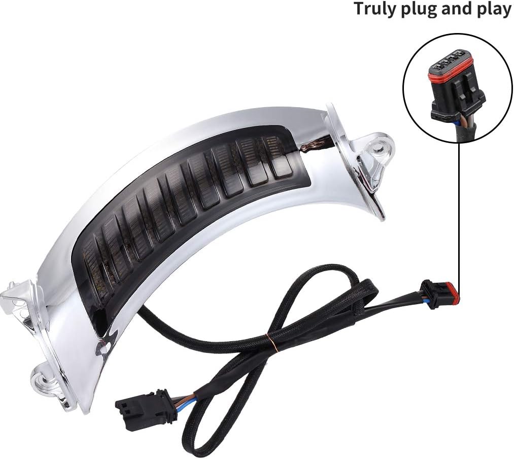 Black ZOFFROAD 2pcs LED Vent Turn Signal Lights w/DRL for 20152020