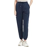 Tronjori Womens High Waisted Pull on Baggy Fleece Lined Sweatpants Fall Winter Athletic Joggers Lounge Trousers Cinch Bottom