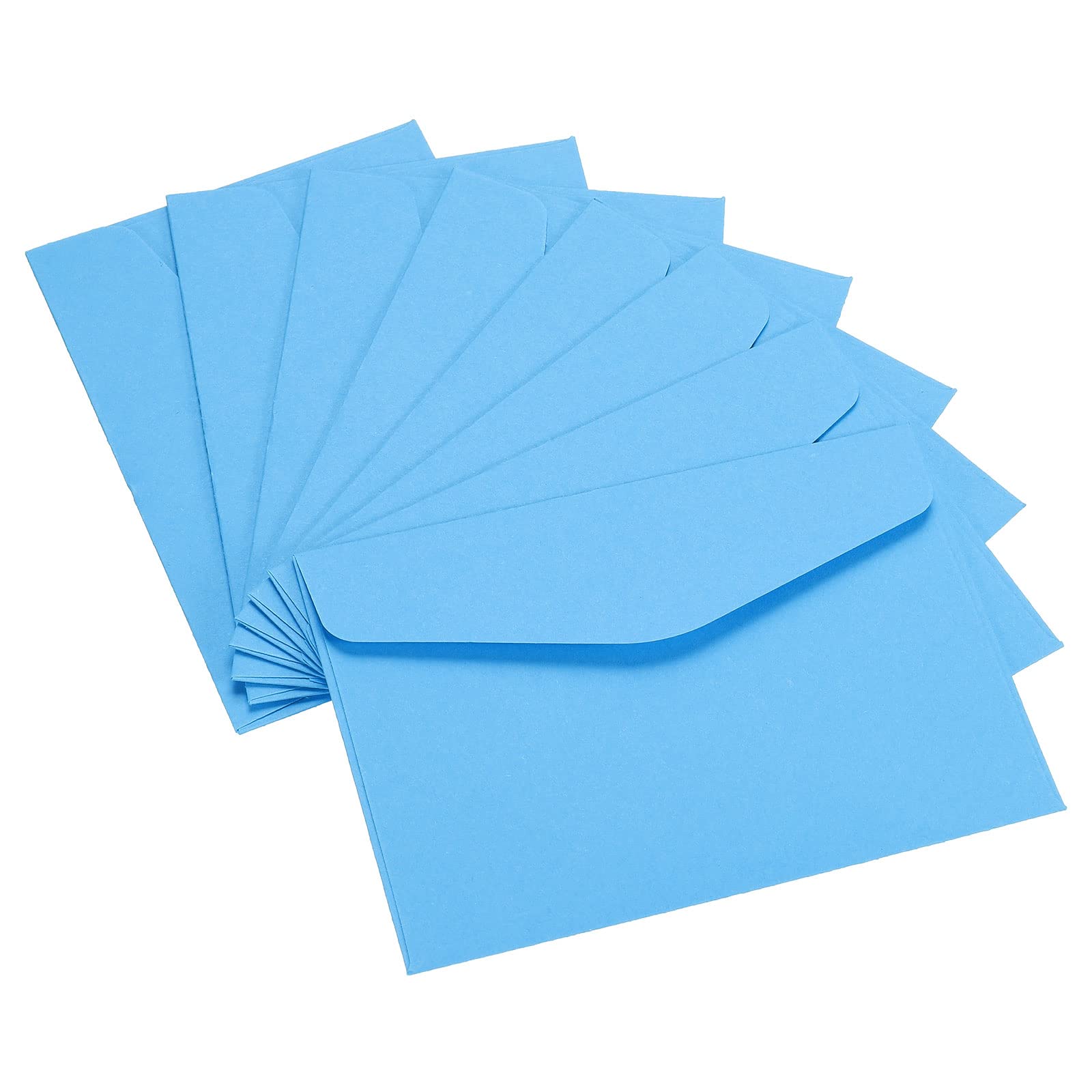 PATIKIL Mini Envelopes, 60 Pack Paper Blank Small Items Storage Business Card Holder for Greeting Note Party, Blue
