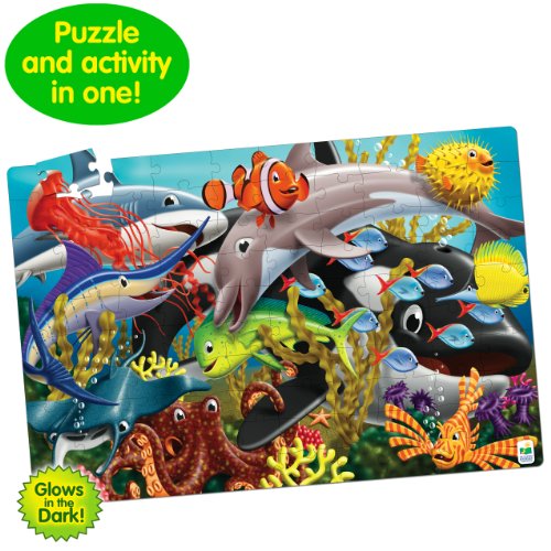 The Learning Journey Puzzle Doubles, Glow In The Dark, Sea Life