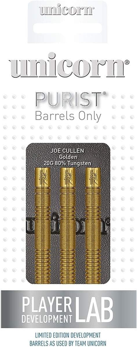 Unicorn Dart Joe Cullen Maestro 80 Percent Tungsten Golden Soft Tip Dart Barrels