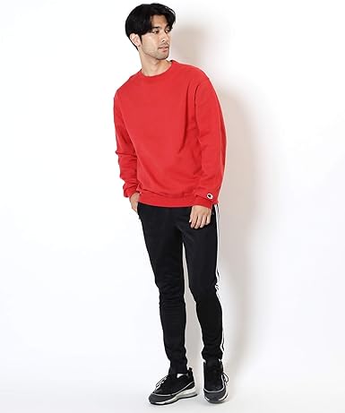 Champion チャンピオン ベーシック ワンポイントロゴ スウェットシャツ メンズ クルーネック トレーナー 長袖 トレーナー パーカー 通販 Amazon