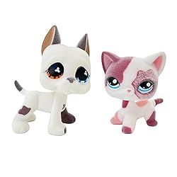 2pcs Custom-Made Flocked Animal Figure Fuzzy Collie