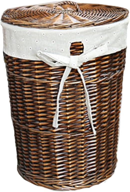 Amazon Com Zhaolirushop Laundry Baskets Laundry Storage Laundry Basket Storage Box Drying Basket Rattan Toy Household Goods Storage Basket Large Bathroom Dirty Clothes Laundry Basket Color Brown Size M Home