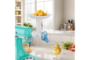 IFKAF Ice Cream Machines Attachment, Frozen Fruit Dessert Maker for Kitchen Aid Mixer, Sorbet and Ice Cream Machine Attachment, BPA-Free and Safe