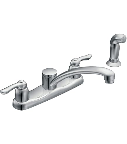 Moen 7907 Two-Handle Kitchen Faucet, Chrome - Touch On Kitchen
