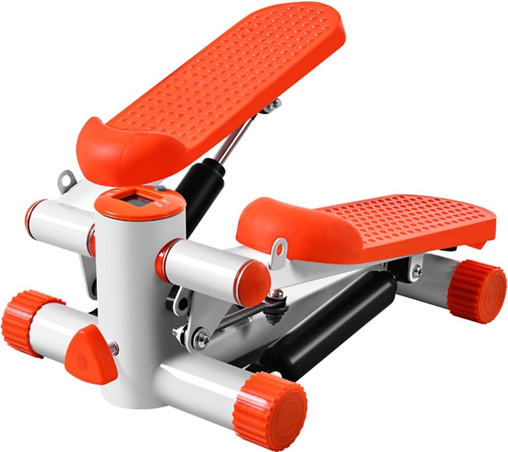 Yoler Stepper Fitness Equipment Household Mini Stepper Pedal Mute Multi-Function Cardio Machine Aerobic Exercise Orange
