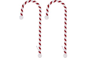 Haute Decor Candy Cane Stocking Holder (Classic 2-Pack) - Hang Your Christmas Stockings in Style - Lightweight Yet Holds Up to 10 Lbs