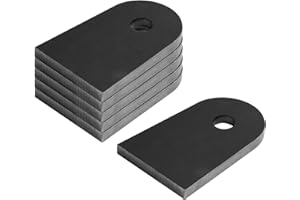 Fanmao 6 Pack Universal Weld-On Tabs, 3-1/2" Height, 1/2" Hole, 5/16" Thick, Heavy Duty Shock Mount Tabs