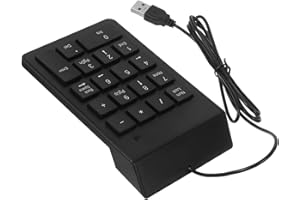 VANZACK Mechanical USB Number Pad for Laptop Wired Numeric Keypad with Ergonomic Layout Wear-Resistant