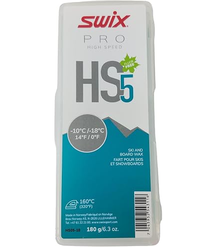 Swix HS7 Purple High Speed Ski & Snowboard Wax for Warm
