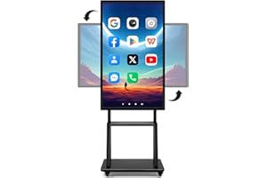 OmninexHub Smart Board 55 Inch, 8+64GB Interactive Whiteboard Google EDLA Certified Rotating Touch Screen, Screen Mirroring for Live Streaming, Classroom, Home and Business (Wall Mount Included)