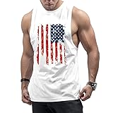 Cuifutang Men's Bodybuilding Cut Workout Tank Tops