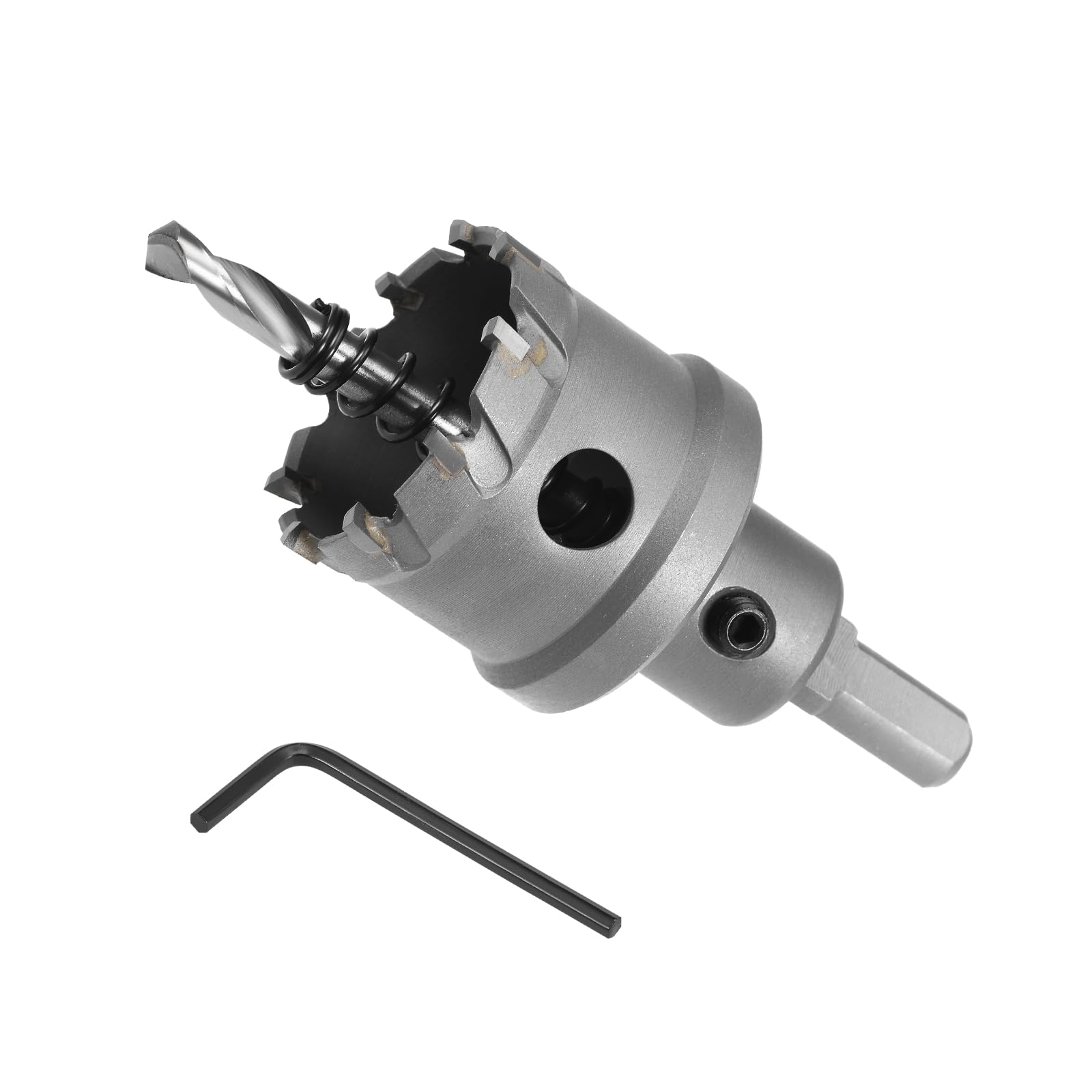 CoCud Hole Saw, 40mm Cutting Diameter, Carbide Tipped Tooth Hole Cutter Drill Bit - (Applications: for Stainless Steel Sheet Metal), 1-Piece