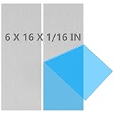2Pack 6061 T651 Aluminum Sheet Metal 6 x 16 x 1/16
