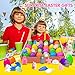 ORWINE 36pcs Easter Eggs + 36pcs Mochi Squishy Toys Easter Basket Stuffers Easter Egg Fillers for Kids Mini Squishies Party Favor Animal Squishys Easter Toys Surprise Egg Hunt Gift, Random