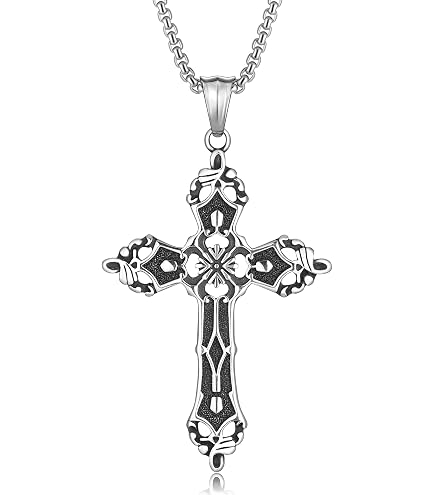 Amazon.com: Generic 925 Sterling Silver Cross Necklace Y2k, Y2k