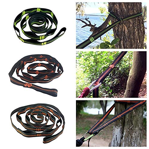 Gold Happy Outdoor Hammock Straps Special Tree tie Rope High Load-Bearing Nylon Webbing Rock Climbing Flat Belt Outdoor Tool