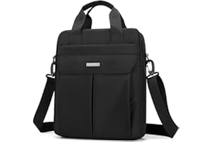 Laptop Bag 14 Inch Briefcase for Men Women Waterproof Nylon Lightweight Compact, Shoulder Messenger Handbag for Business Work