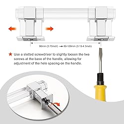 knobelite 10 Pack Cabinet Pulls with Square Acrylic