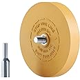 LuckyGuard Decal Remover Eraser Wheel - Yellow Rubber - Compatible with Home Power & Pneumatic Drills