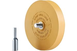 LuckyGuard Decal Remover Eraser Wheel Removes Pinstripes Vinyl Tapes and Sticker Rubber Wheel for Drill Adhesive Remover 1 Pack
