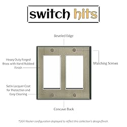 Switch Hits Distressed Antique Pewter Outlet Wall