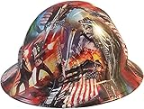 Texas America Safety Company Hydro Dipped Full Brim Style Hard Hat - Trump All Stars