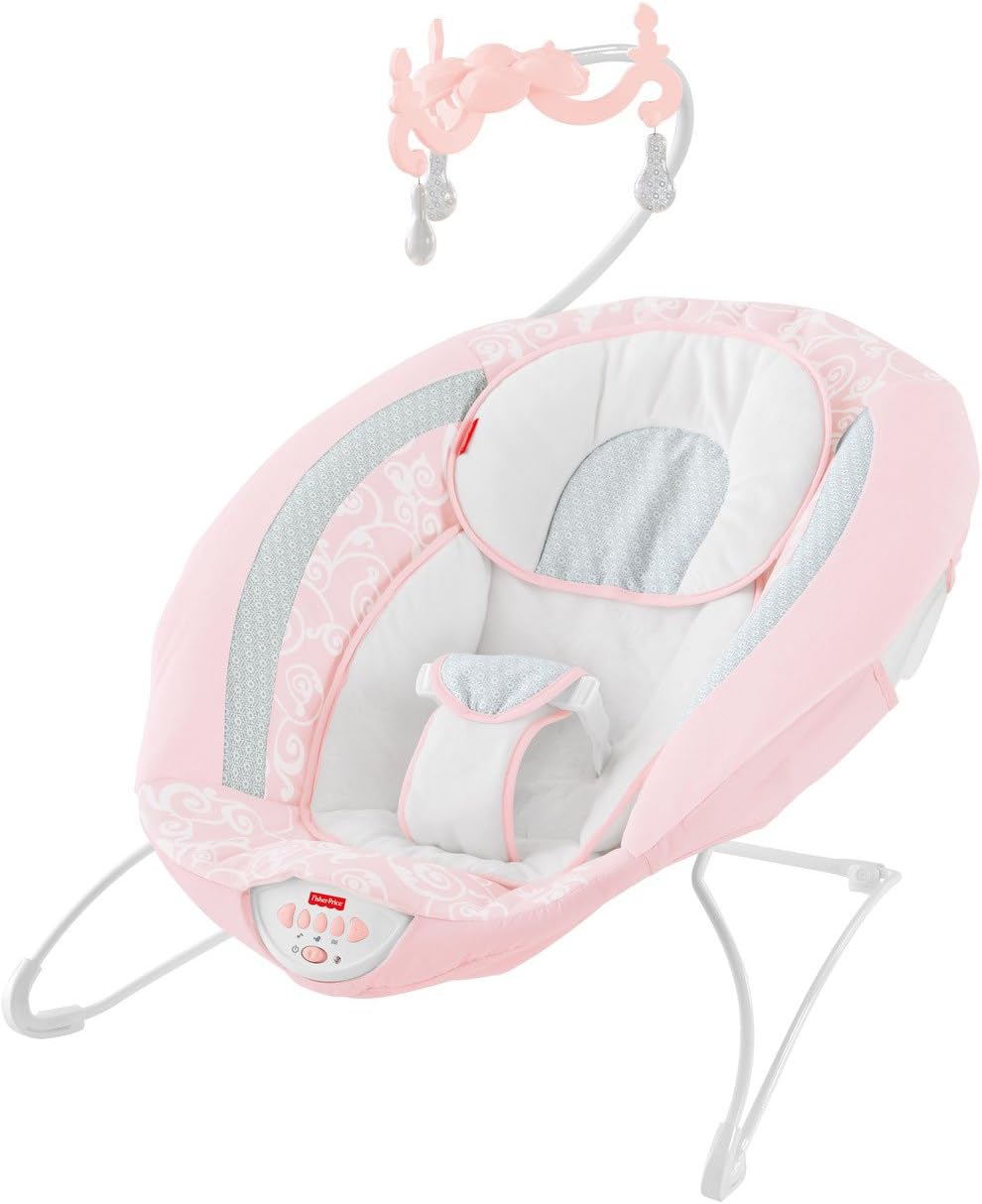 pink chandelier baby swing