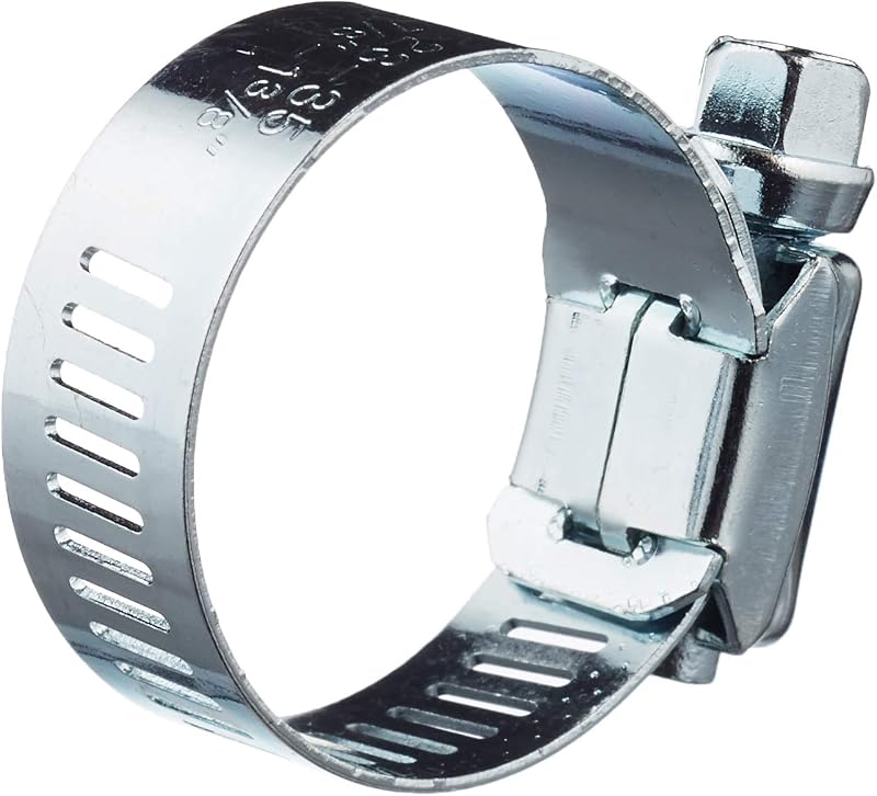 Merriway Jubilee Pipe Hose Clip Clamp 25-35mm Mild Steel 2 Pcs Grey BH03447