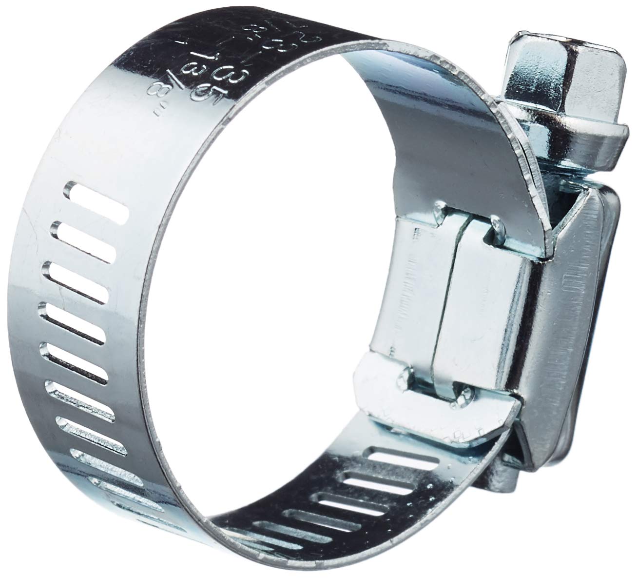 Merriway BH03447 (2 Pcs) Jubilee Pipe Hose Clip Clamp, Size 1: 25-35 mm (1 inch to 1.3/8 inch) Mild Steel - Pack of 2 Pieces, Grey