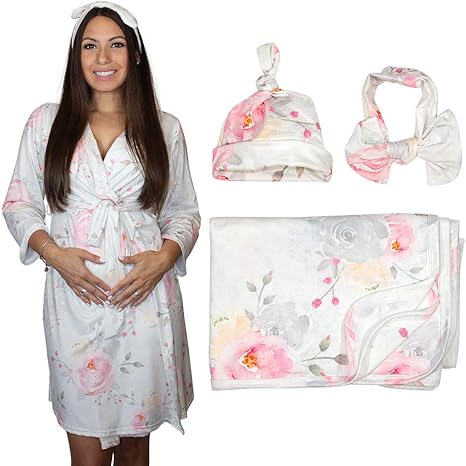 sunflower robe and swaddle