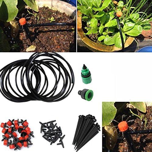5M 15M 25M DIY Micro Drip Irrigation System Automatic Plant Self Watering Garden Hose Kits With Connector Garden Watering System