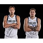 Ikonic Fotohaus Dirk Nowitzki Luka Doncic Signed Photo Autograph Print Wall Art Home Decor