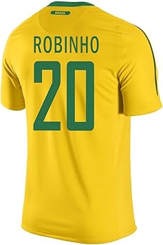 Amazon Nike Robinho Brazil Home Men Jersey サッカーユニフォーム ブラジル ホーム用 ロビーニョ 背番号 Nike ユニフォーム