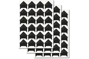 GOONAVI 15 Sheets 360 Pcs Black Acid-Free Photo Corners Mounting Self Adhesive for DIY Photo Album Journal