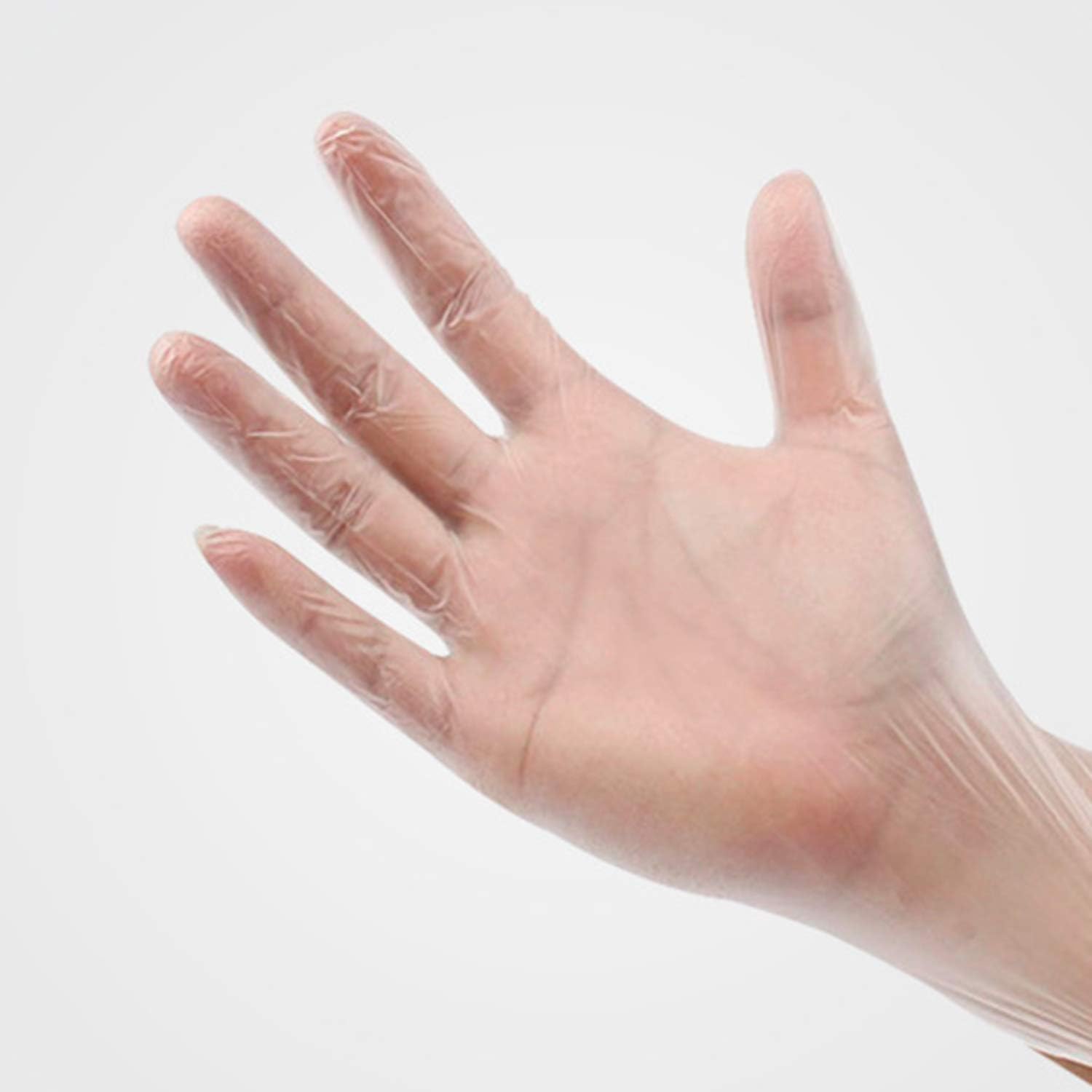 100 Guanti In PE Monouso - Trasparenti, Senza Lattice, Per Alimenti, Tinte E Pulizie - Foto 9