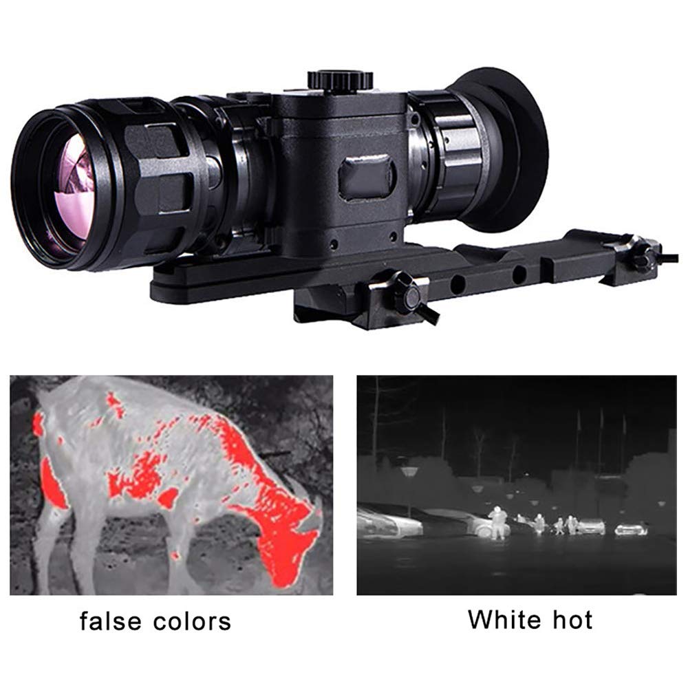 BESTSUGER Rifle Scope 4X35 LED Color Eyepiece Rapid Range Reticle Scope with Top Fiber Optic Sight Infrared Night Vision Hunting Patrol Video Thermal Imager