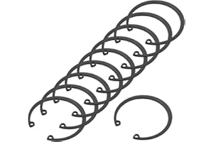 PATIKIL 10 Pcs Internal Retaining Rings, 55mm C-Clip Snap Ring 65 Manganese Steel Internal Retaining Circlip Snap for Automot