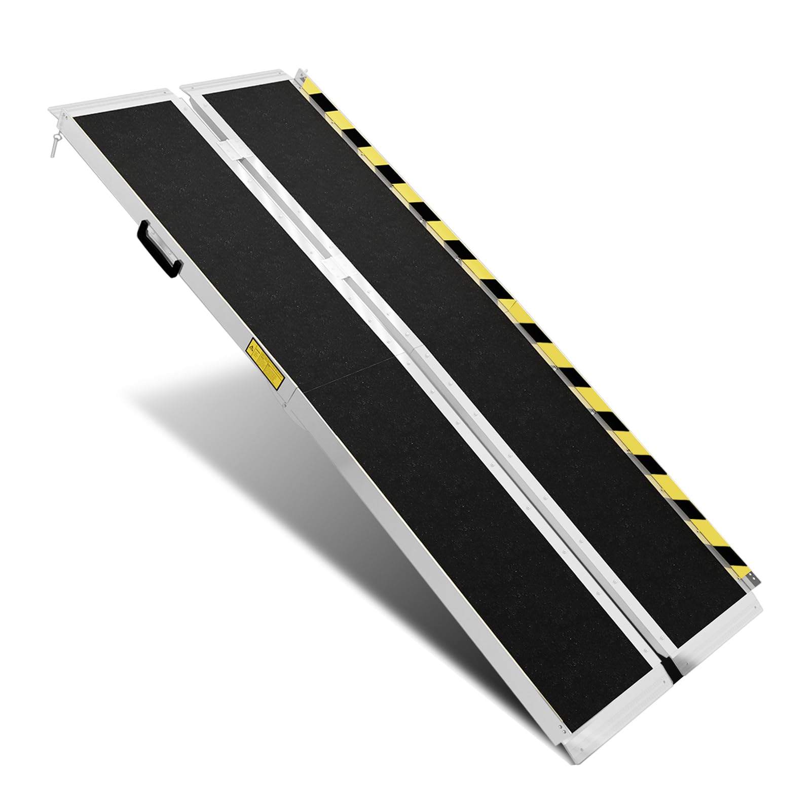 Photo 1 of NEOWISM Protable Wheelchair ramp 7FT,Non-Slip Folding Aluminum Handicap Ramps,Threshold Ramps for Home,Holds up to 600lbs,Wheelchair ramp for Steps (7FT(Useing Height 7-21inch))